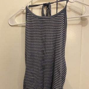 Striped navy top